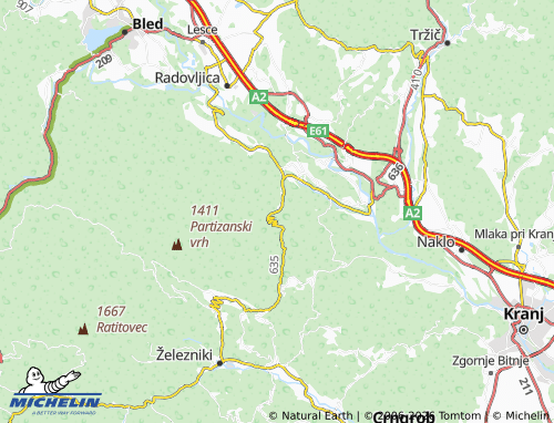Mappa MICHELIN Kropa - ViaMichelin