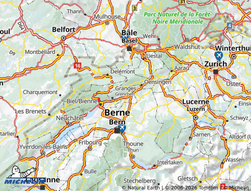 MICHELIN Solothurn map - ViaMichelin