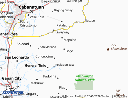 MICHELIN Bago map - ViaMichelin