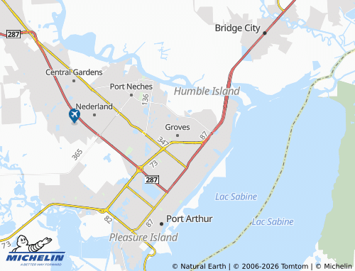 Mapa MICHELIN Groves - ViaMichelin