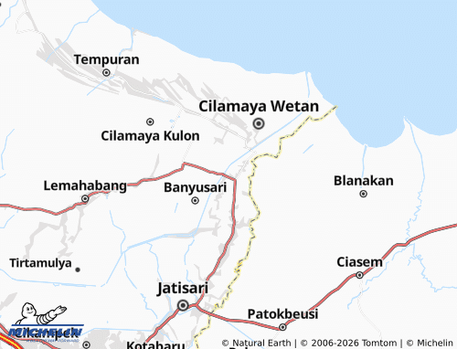 Carte MICHELIN Tegalsari - ViaMichelin