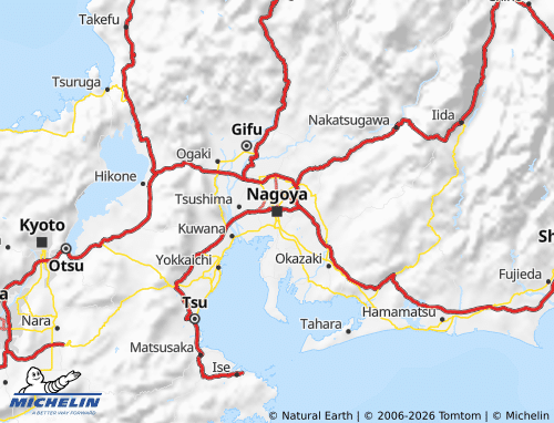 MICHELIN Chubu map - ViaMichelin