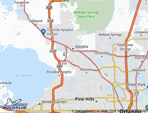 Carte MICHELIN South Apopka - ViaMichelin