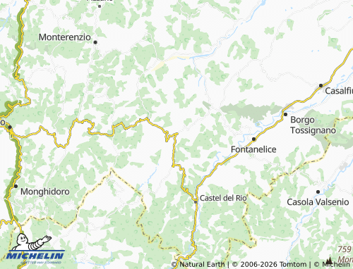 MICHELIN Sassoleone map - ViaMichelin