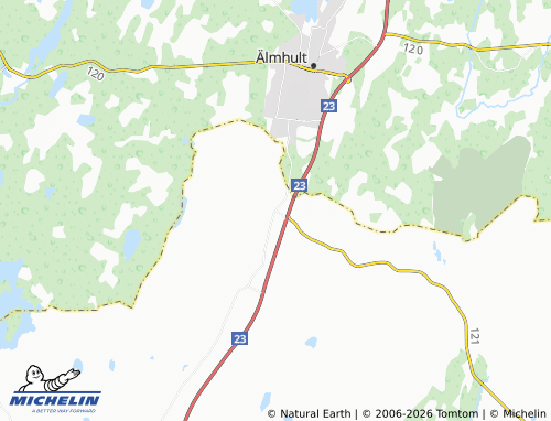 Mapa MICHELIN Loshult - ViaMichelin
