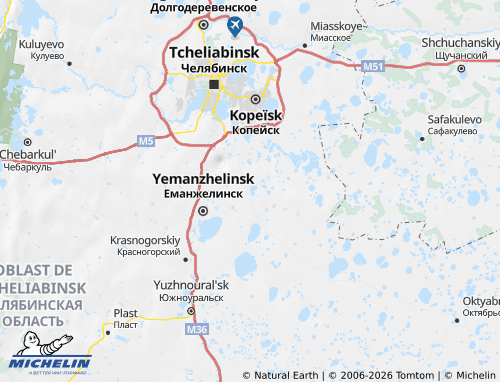 MICHELIN-Landkarte Yetkulski Rajon - ViaMichelin