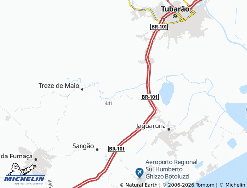 Mapa MICHELIN São Gabriel - ViaMichelin