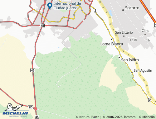 MICHELIN Senderos del Sol map - ViaMichelin