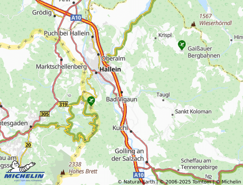Carte MICHELIN Bad Vigaun - ViaMichelin