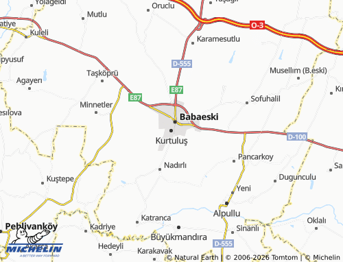 MICHELIN Kurtuluş map - ViaMichelin