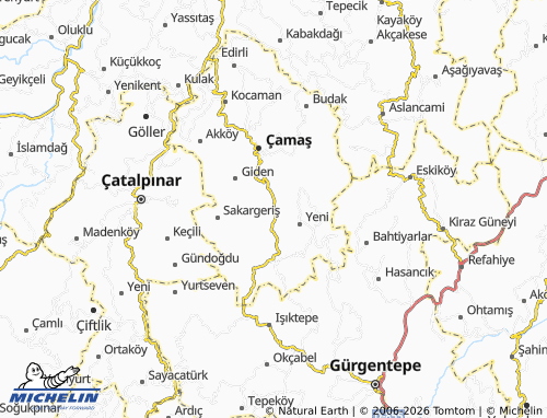 MICHELIN Uzunali map - ViaMichelin