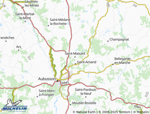 MICHELIN Saint-Maixant map - ViaMichelin
