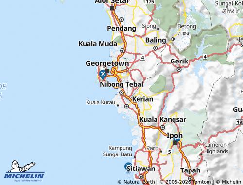 MICHELIN-Landkarte Daerah Selatan - ViaMichelin