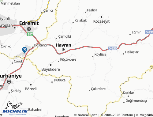 Mappa MICHELIN Kocadağ - ViaMichelin