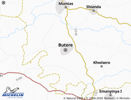 MICHELIN Butere map - ViaMichelin