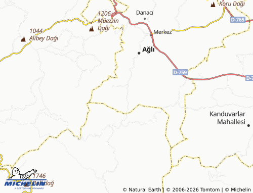 Mappa MICHELIN Tunuslar - ViaMichelin