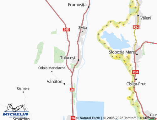 MICHELIN Tulucești map - ViaMichelin