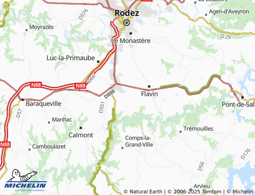MICHELIN Cayraguet map - ViaMichelin