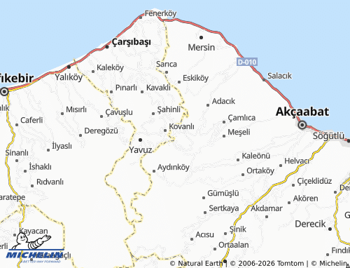 Mapa MICHELIN Çilekli - ViaMichelin