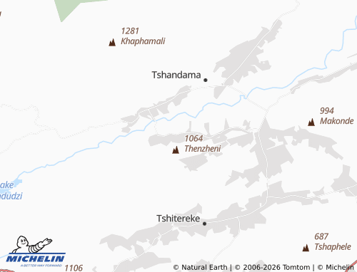 MICHELIN-Landkarte Tshidane - ViaMichelin
