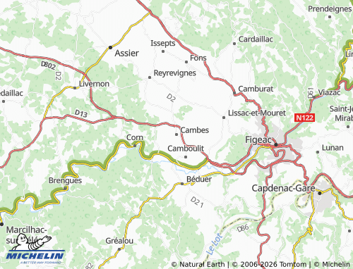 Mapa MICHELIN Cambes - ViaMichelin