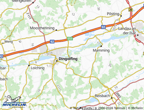 MICHELIN Gottfrieding map - ViaMichelin
