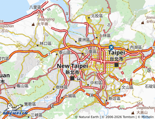 MICHELIN Houpu map - ViaMichelin