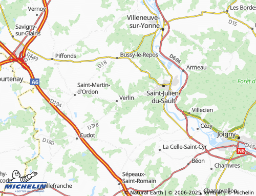 MICHELIN La Mi-Voie map - ViaMichelin