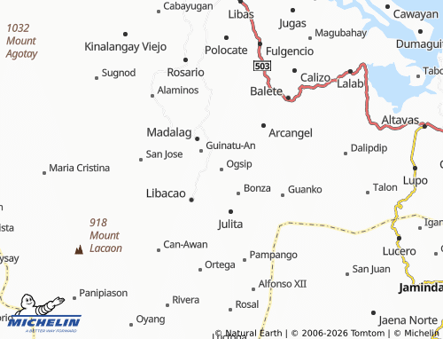 MICHELIN Ogsip map - ViaMichelin