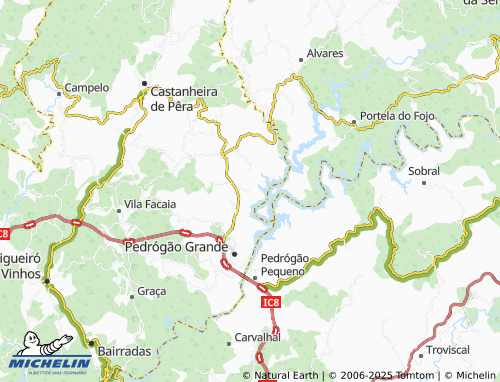 MICHELIN Pesos Fundeiros map - ViaMichelin