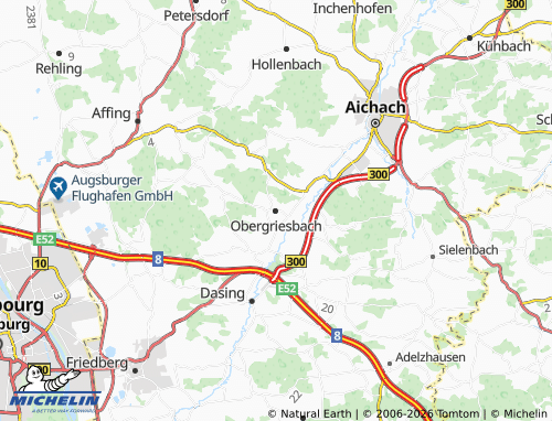 Mappa MICHELIN Obergriesbach - ViaMichelin