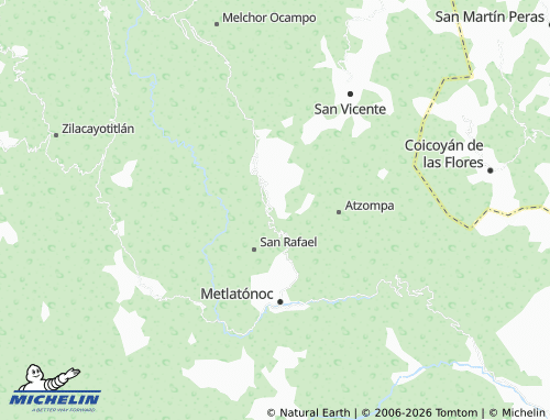 Mappa MICHELIN Huexoapa Centro - ViaMichelin