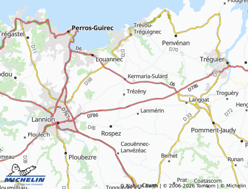 MICHELIN Trézény map - ViaMichelin