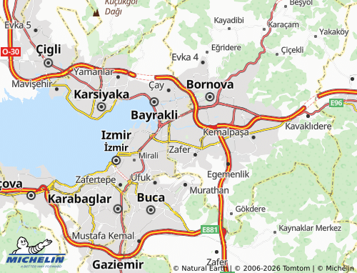 MICHELIN Barbaros map - ViaMichelin