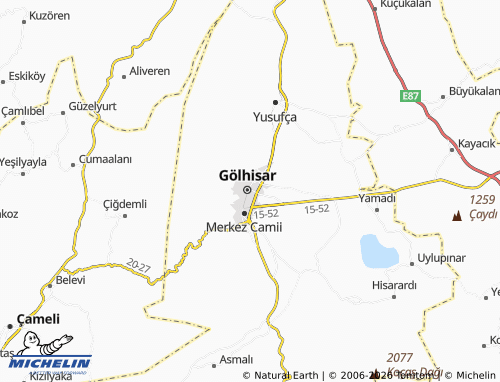 MICHELIN Pazar map - ViaMichelin