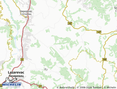 Mapa MICHELIN Arapovac - ViaMichelin