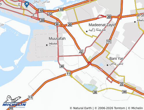 MICHELIN Mohamed Bin Zayed City map - ViaMichelin