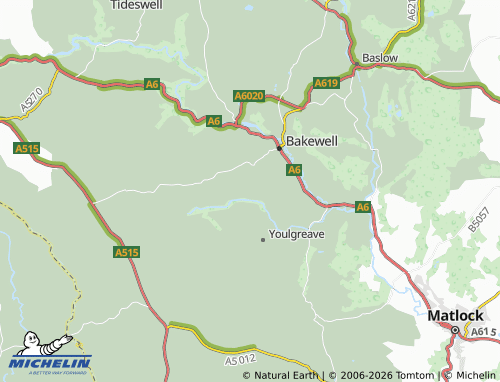 Mappa MICHELIN Over Haddon - ViaMichelin