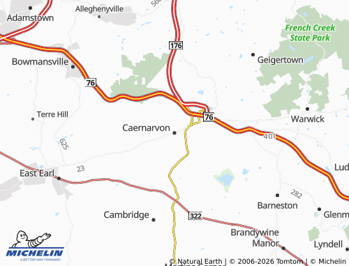 Mappa MICHELIN Caernarvon - ViaMichelin