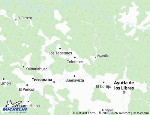 MICHELIN-Landkarte Colotepec - ViaMichelin