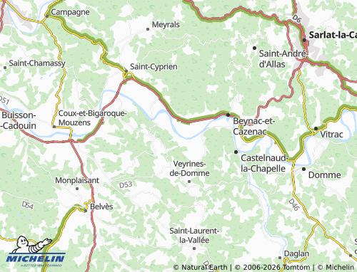 Mapa MICHELIN Envaux - ViaMichelin
