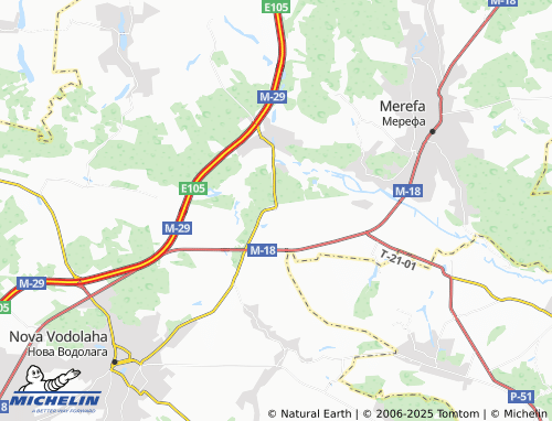 MICHELIN Vatutine map - ViaMichelin