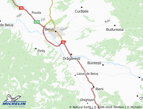 Mapa MICHELIN Drăgănești - ViaMichelin