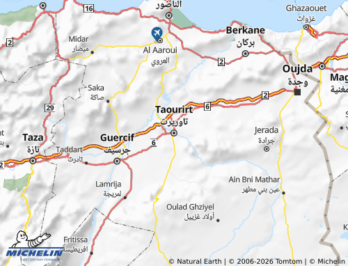 MICHELIN Tawreert map - ViaMichelin