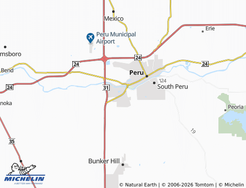 Mappa MICHELIN Flora - ViaMichelin