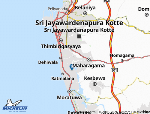 MICHELIN-Landkarte Divulpitiya East - ViaMichelin