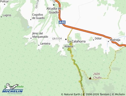 Kaart MICHELIN Aldeire - ViaMichelin