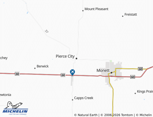 Mapa MICHELIN Pierce City - ViaMichelin