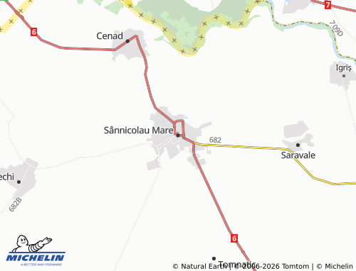 Carte MICHELIN Sânnicolau Mare - ViaMichelin
