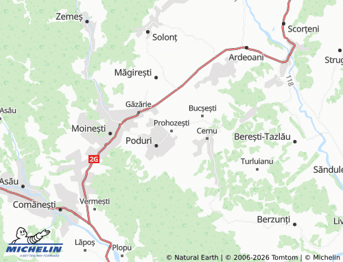 MICHELIN-Landkarte Prohozești - ViaMichelin